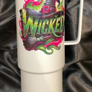 32oz Stainless Steel Wicked White Travel Mug